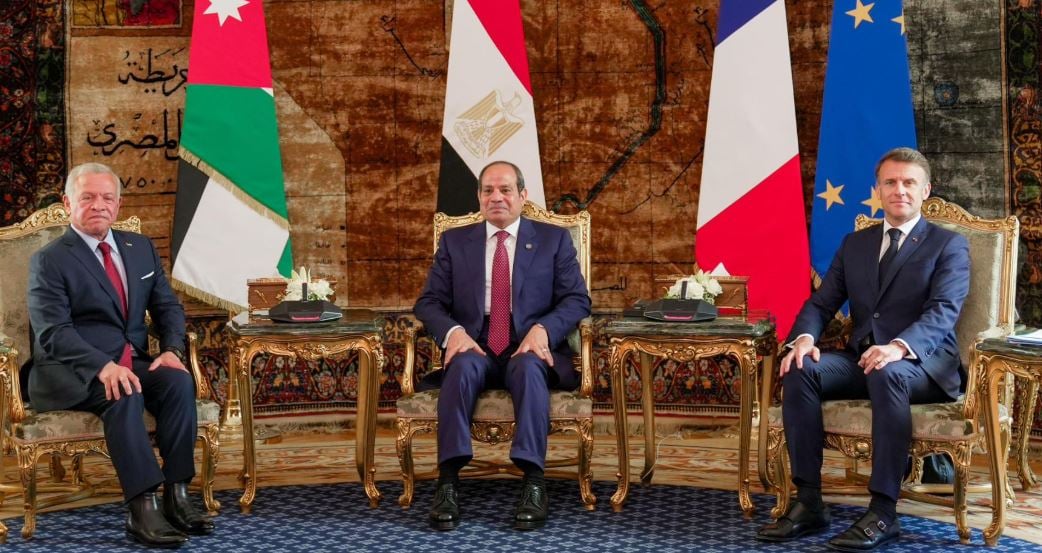 قادة مصر وفرنسا والأردن