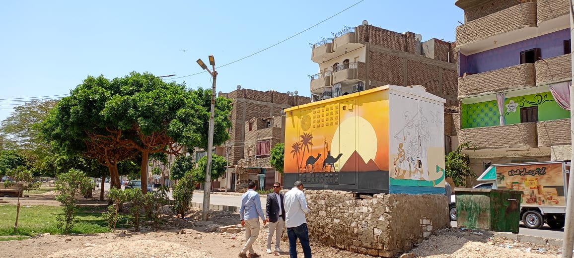 مدينة البياضية وطلبة ترميم الأثار ينطلقون في مبادرة لرسم وتجميل أكشاك الكهرباء مدينة البياضية وطلبة ترميم الأثار ينطلقون في مبادرة لرسم وتجميل أكشاك الكهرباء