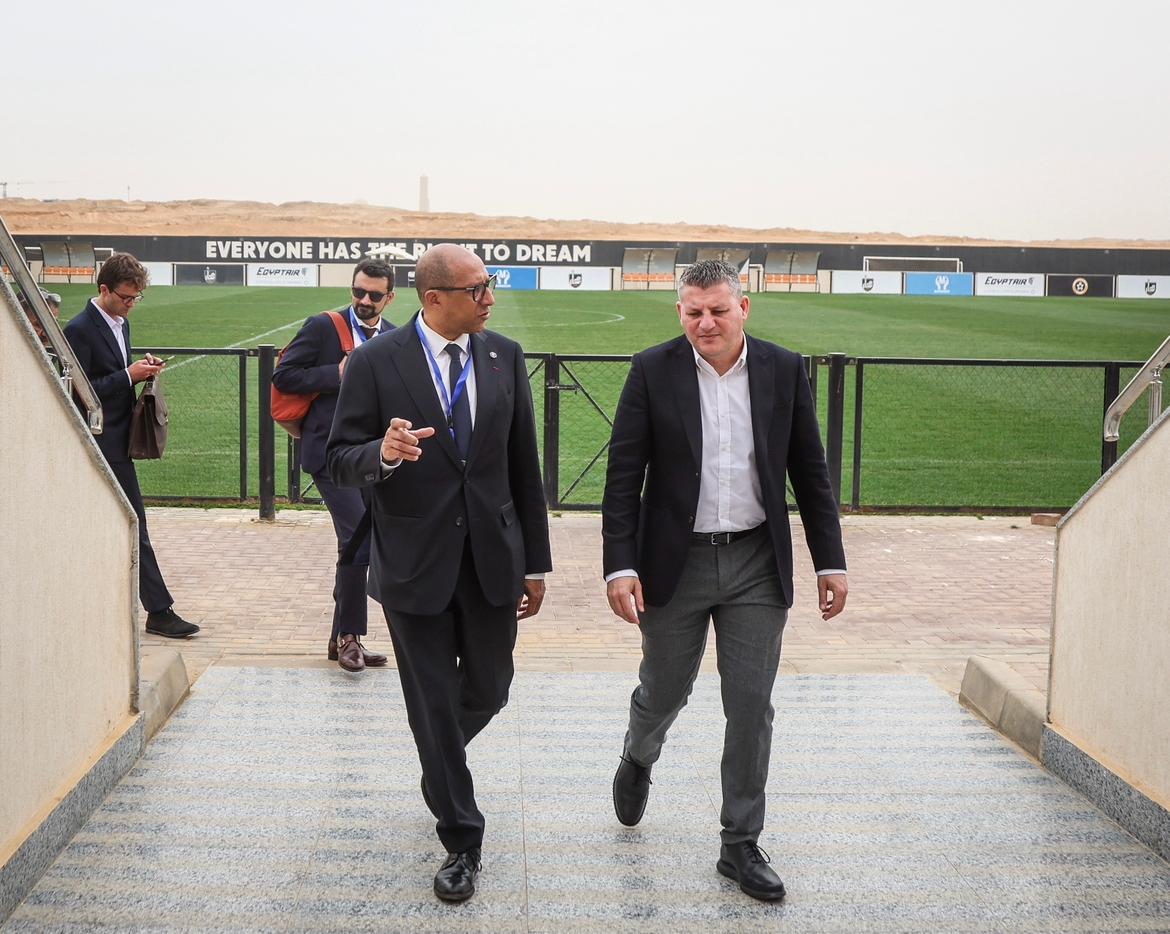 زيارة فيليب ديالو رئيس الاتحاد الفرنسي لكرة القدم لنادي مسار