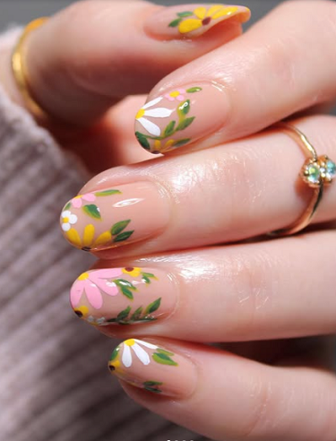 تصميم زهور الربيع