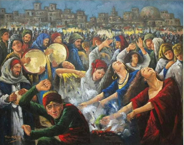 طقس الزار ولوحة بريشة الفنان الدكتور طه القرني