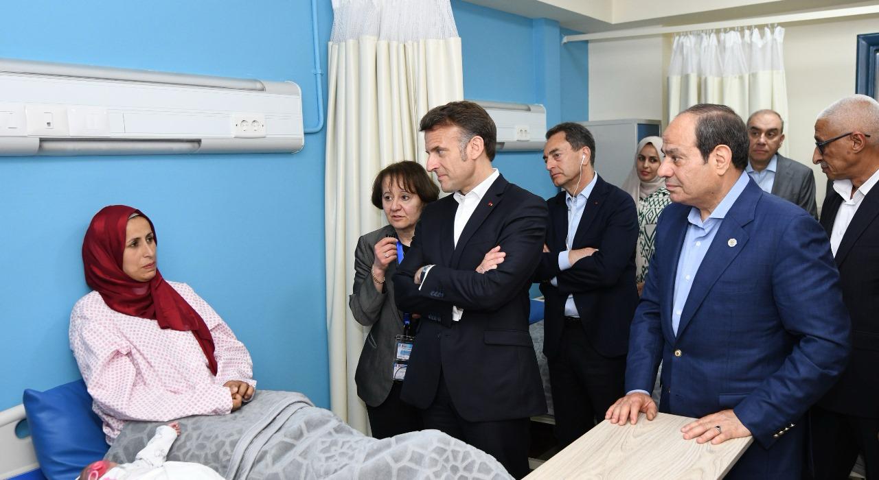 زيارة الرئيس السيسى وماكرون للعريش (17)