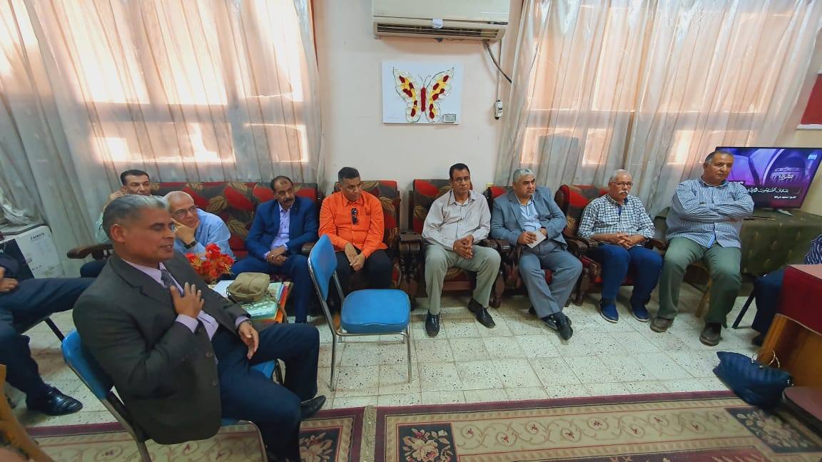 حضور لقاء إستعدادات إمتحانات الشهادة الإعدادية بنظام البوكليت