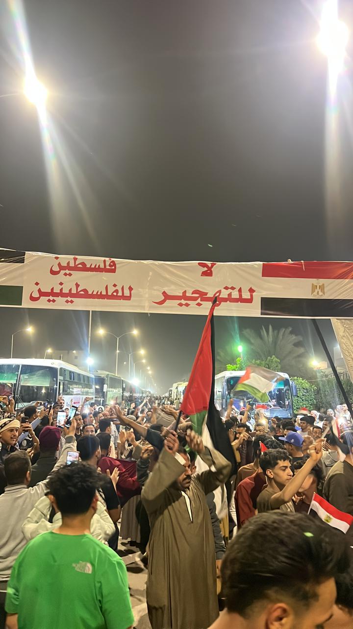 الآلاف من أهالى بنى سويف يحتشدون للسفر للعريش للدفاع عن القضية الفلسطينية (2)