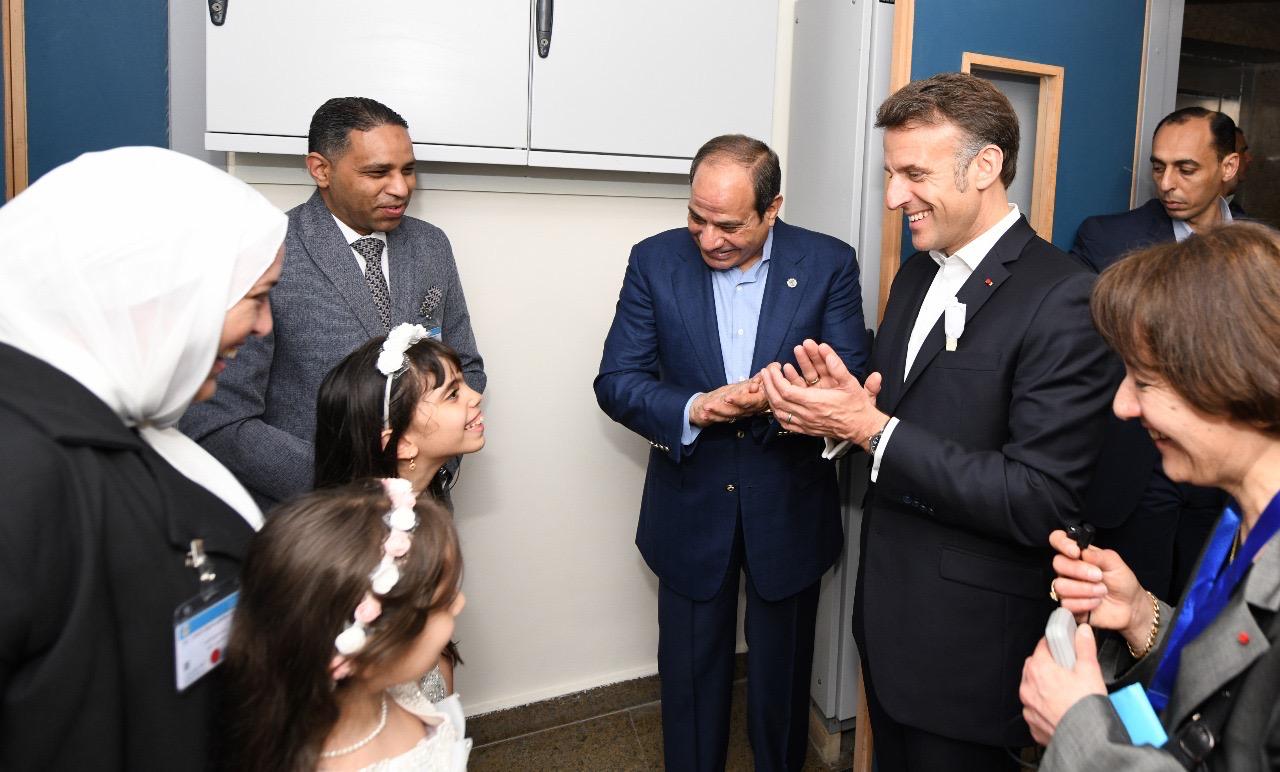 زيارة الرئيس السيسى وماكرون للعريش (9)