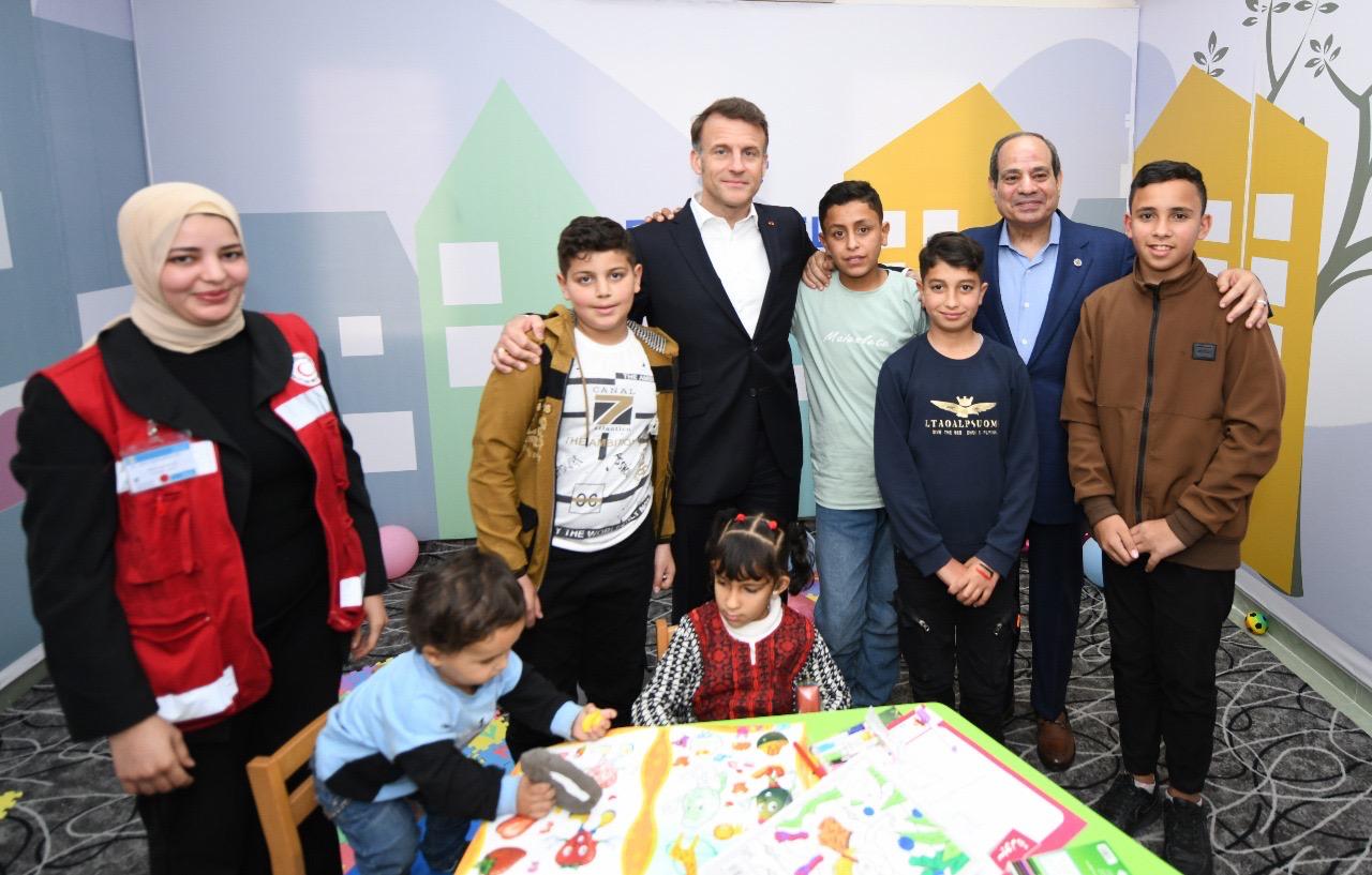 زيارة الرئيس السيسى وماكرون للعريش (1)