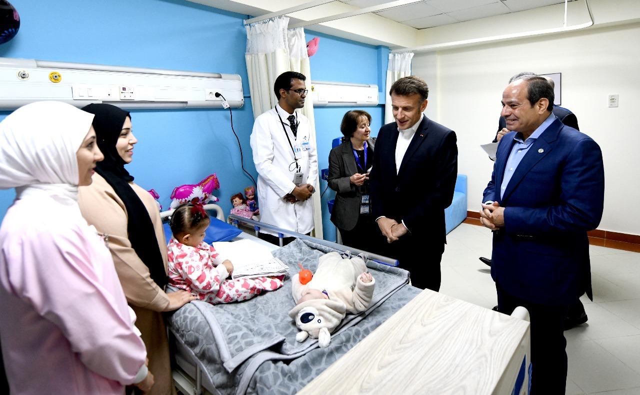 زيارة الرئيس السيسى وماكرون للعريش (15)