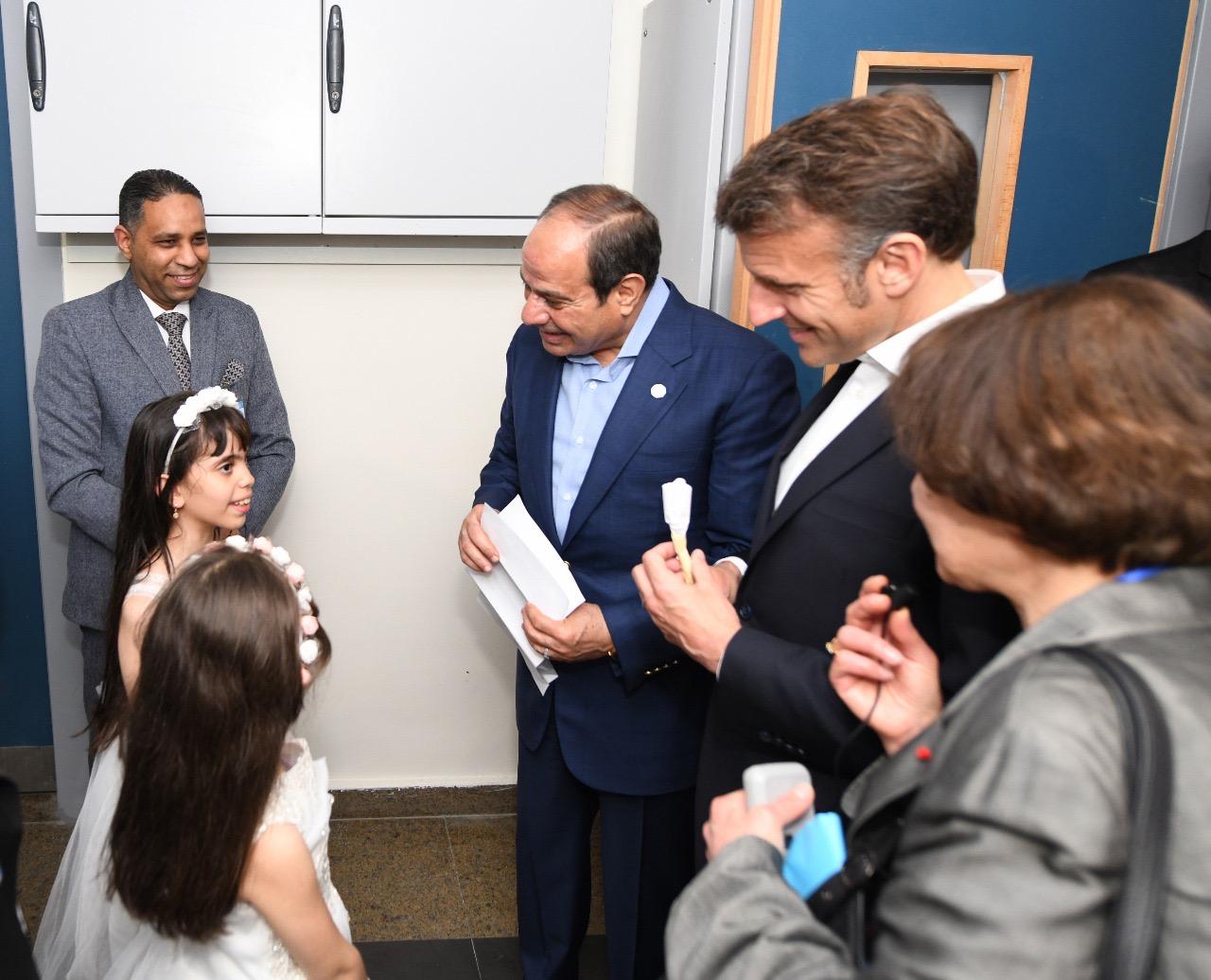 زيارة الرئيس السيسى وماكرون للعريش (12)