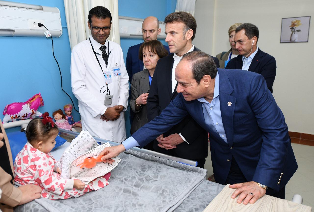 زيارة الرئيس السيسى وماكرون للعريش (18)