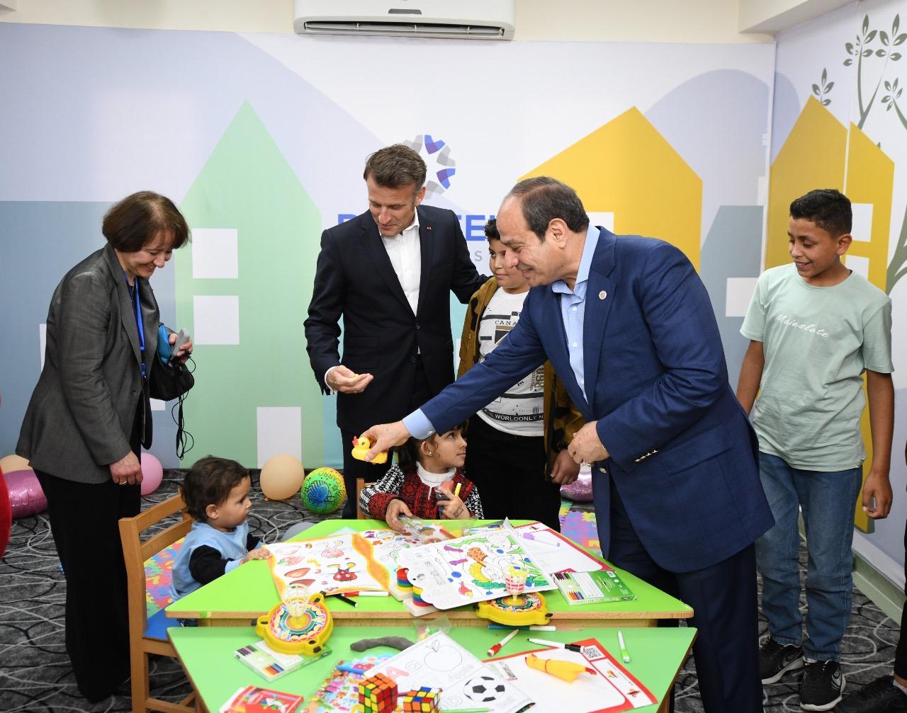 زيارة الرئيس السيسى وماكرون للعريش (4)