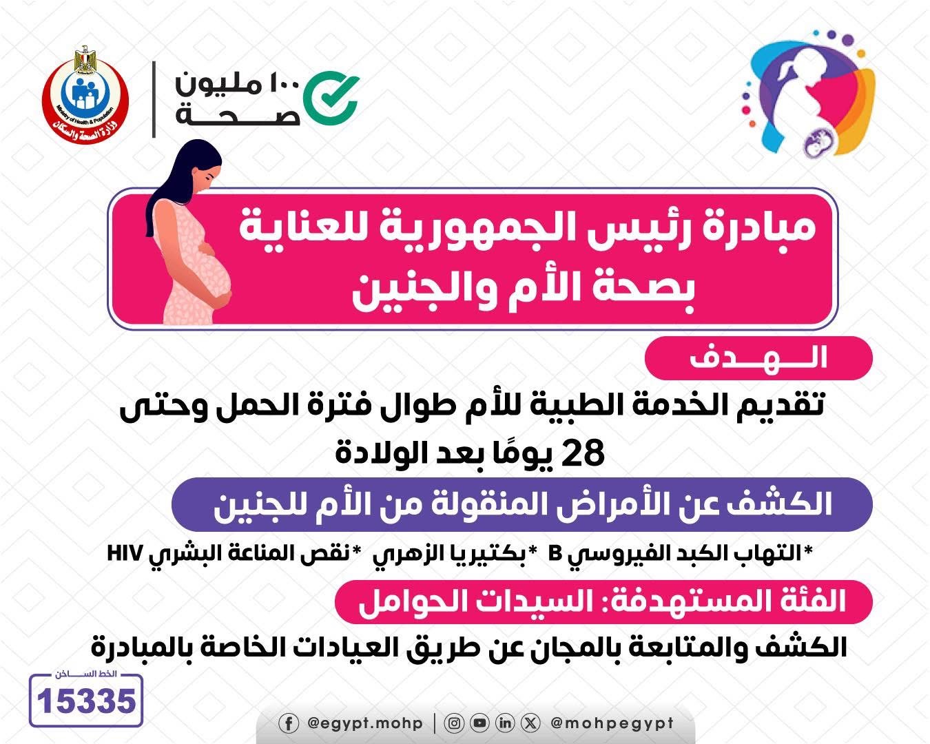  مبادرة رئيس الجمهورية للعناية بصحة الأم والجنين