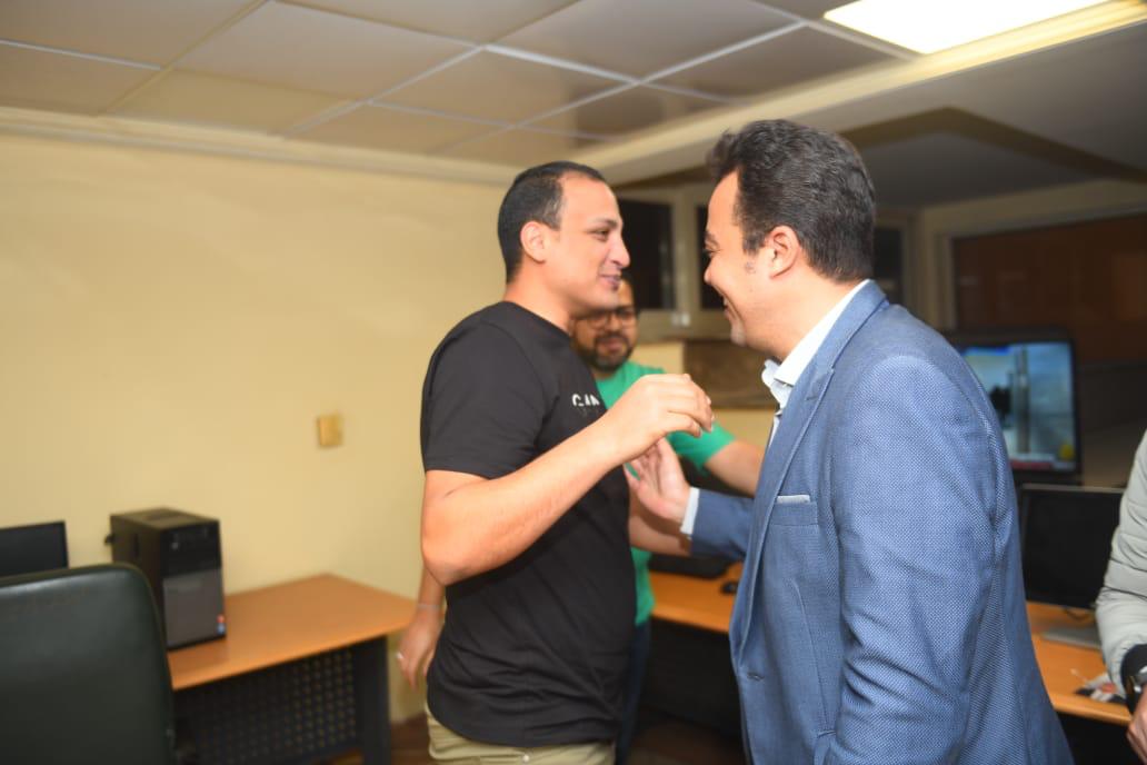 اثناء استقابل الزميل محمد السيد بالوكالة