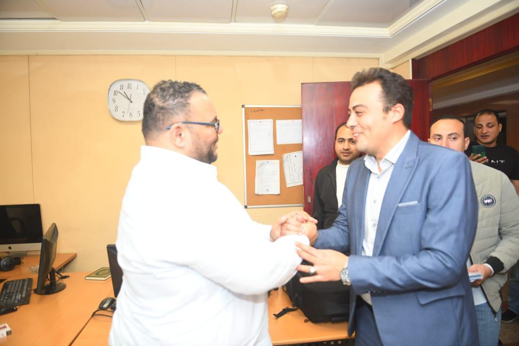 محمد السيد الشاذلى يزور وكالة انباء الشرق الأوسط