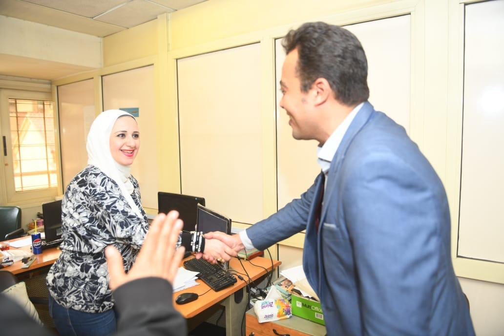 محمد السيد لشاذلى يزور وكالة انباء الشرق الأوسط