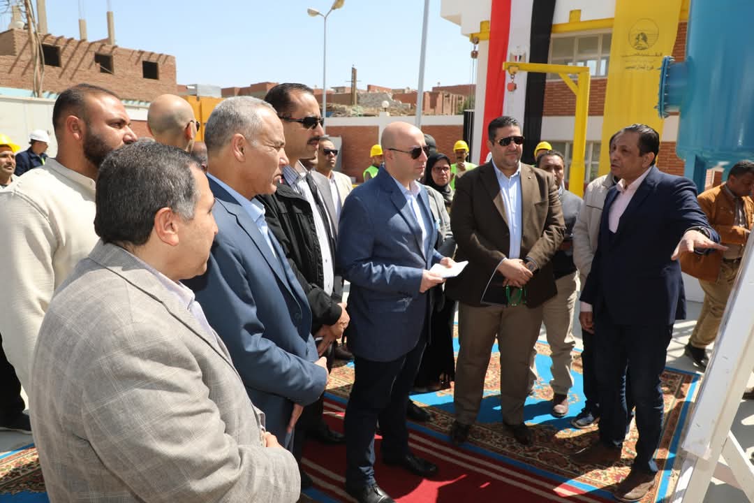 افتتاح مشروع الصرف الصحي بقرية بلفيا