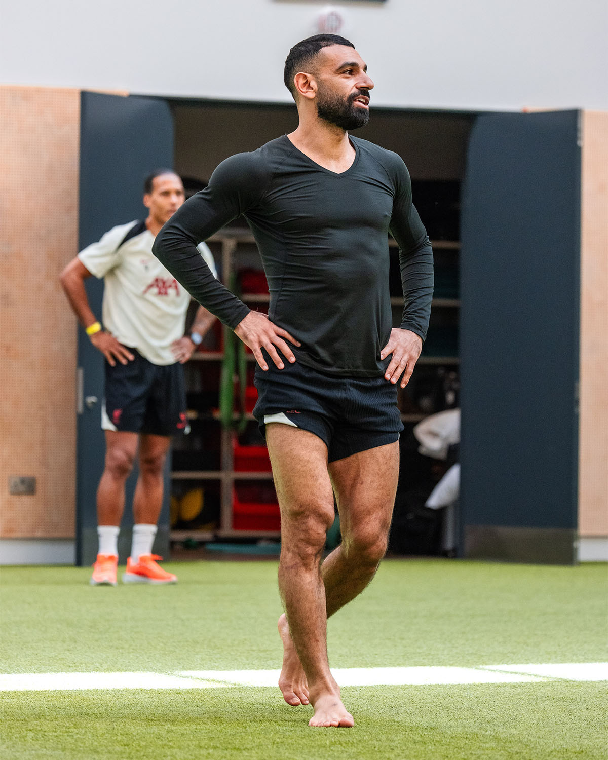 صلاح في مران ليفربول