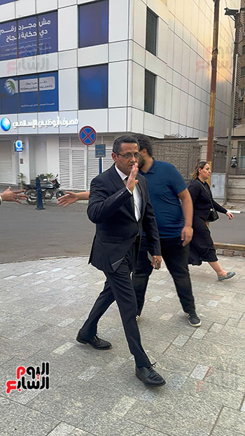عزاء شقيقة نقيب الصحفيين (2)