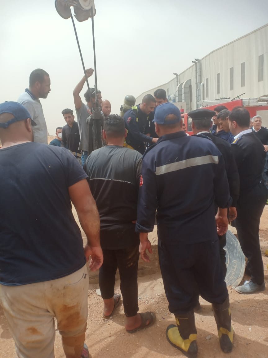 لحظة وصول رجال الانقاذ