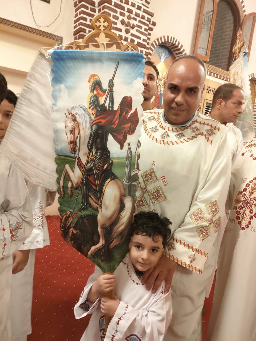 قداس وعشية عيد استشهاد العظيم مارجرجس الرومانى