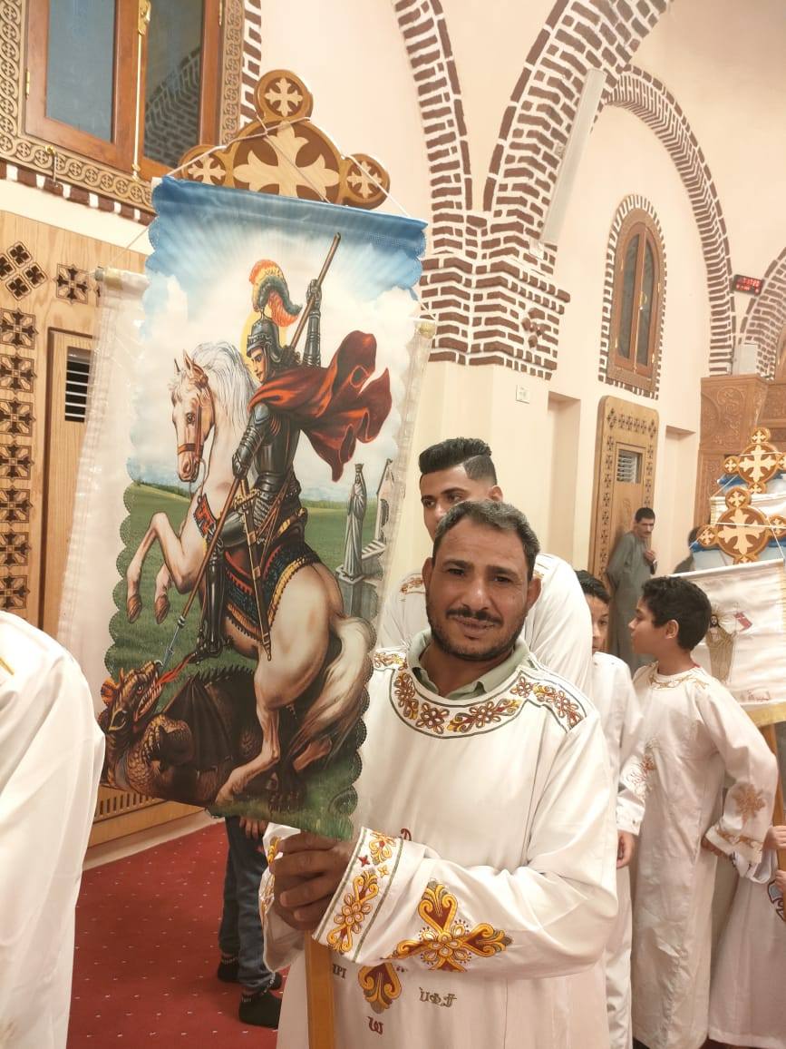 فعاليات قداس وعشية عيد استشهاد العظيم مارجرجس الرومانى