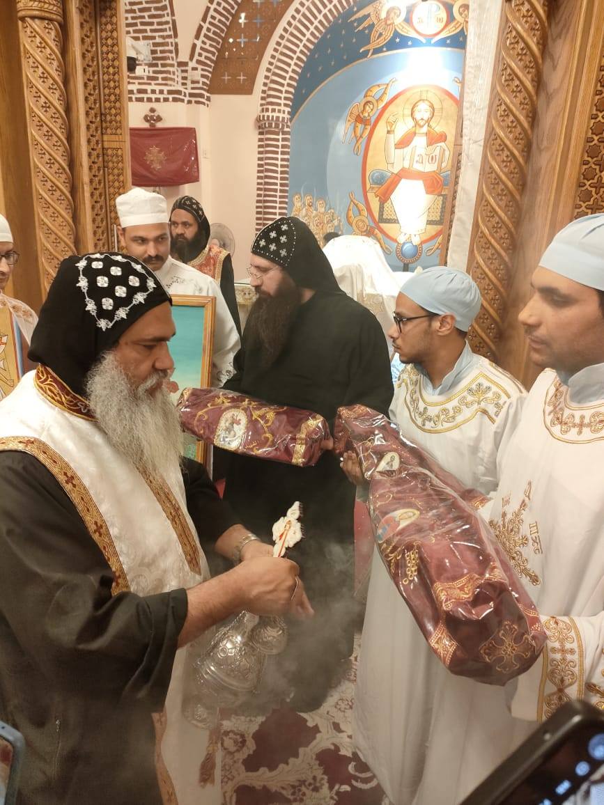 فعاليات قداس وعشية عيد استشهاد مارجرجس الرومانى