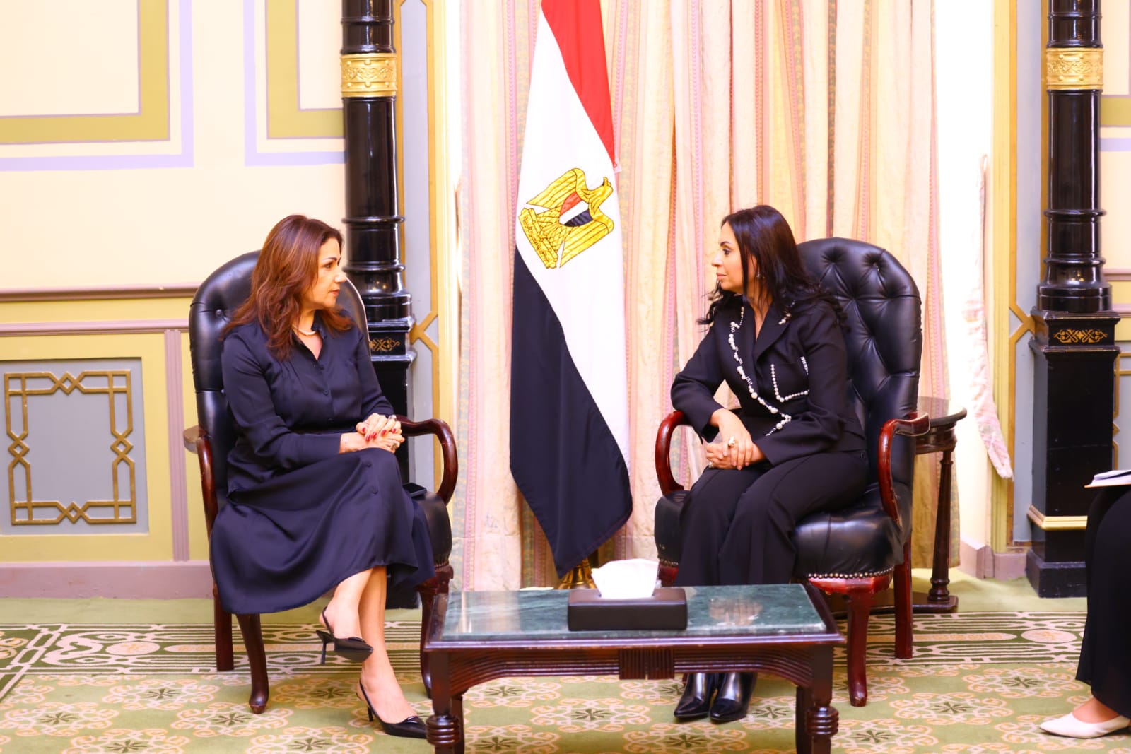 وزيرة التضامن تلتقي وزيرة الشؤون الاجتماعية بالجمهورية اللبنانية وزيرة التضامن تلتقي وزيرة الشؤون الاجتماعية بالجمهورية اللبنانية