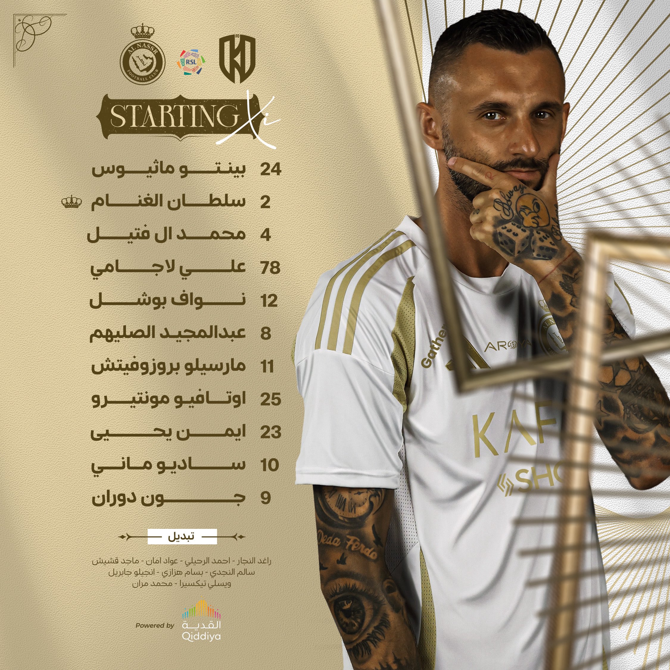 تشكيل النصر تشكيل النصر