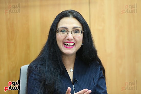 ريم بسيوني خلال الندوة ريم بسيوني خلال الندوة