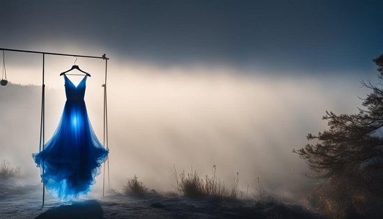 الملابس الزرقاء في الحلم