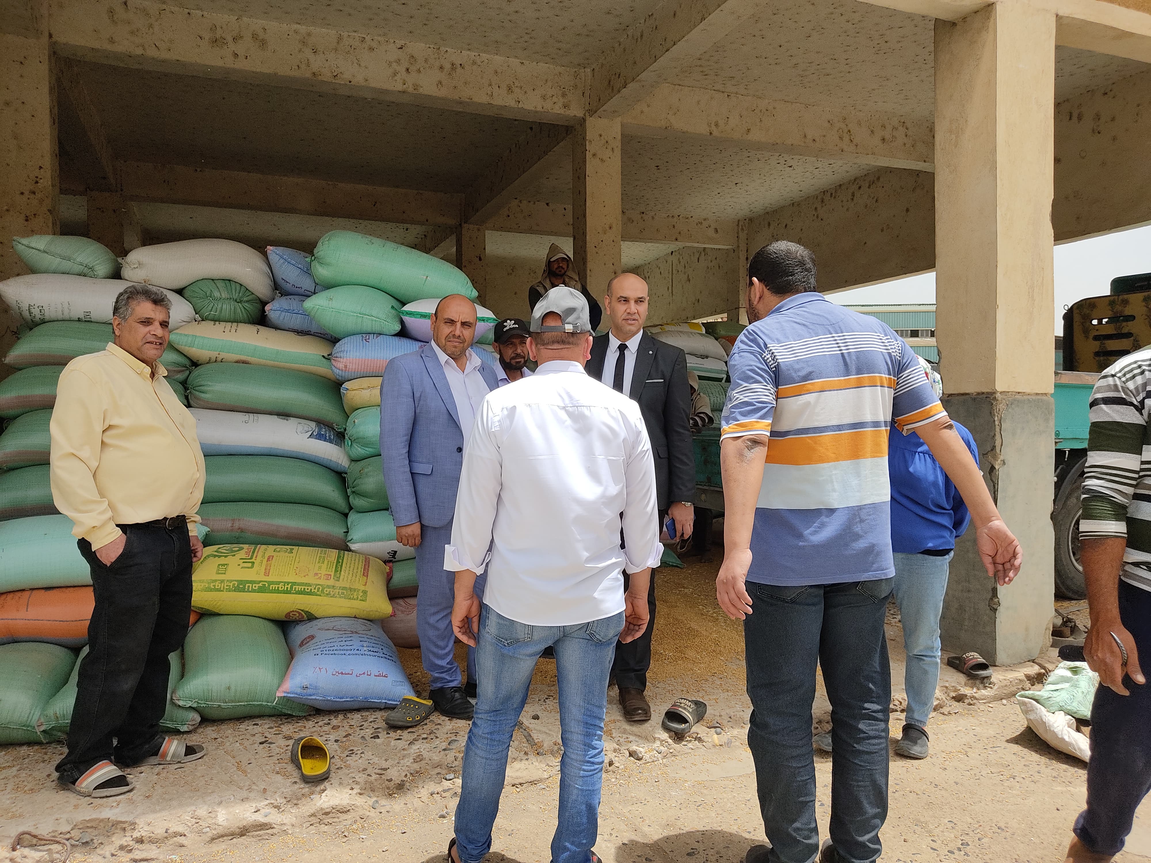 متابعة توريد الأقنماح بشون كفر الشيخ متابعة توريد الأقنماح بشون كفر الشيخ