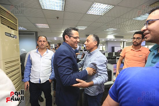 خالد البلشى فى زيارة لليوم السابع خالد البلشى فى زيارة لليوم السابع