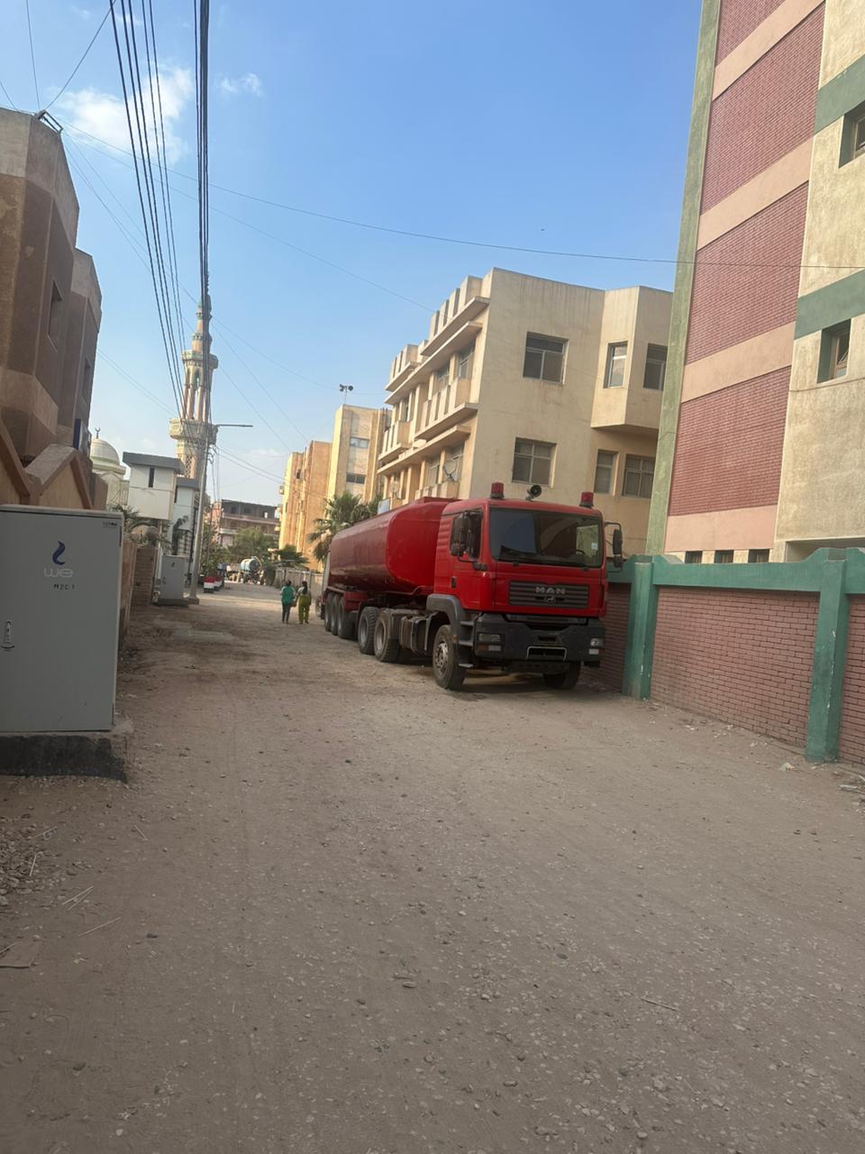تمركز خزان مياه حمولة 35 طن بقرية شبرا ملس