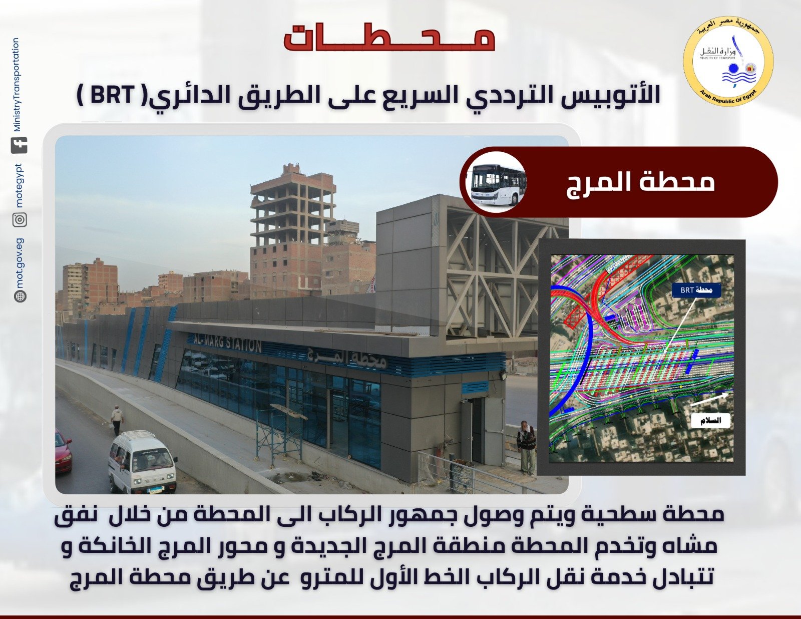 محطات المرحلة الاولى للأتوبيس الترددي (1)