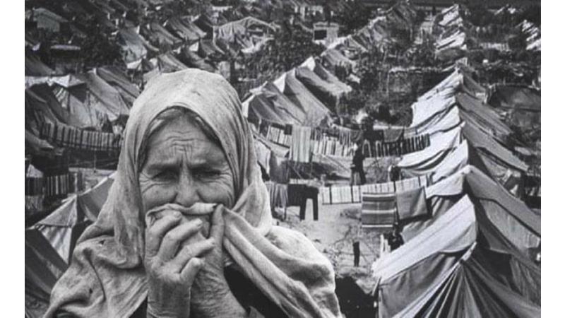 سيدة فلسطينية تبكي
