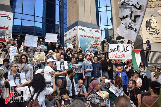 وقفة داعمة لفلسطين في ذكرى النكبة أمام نقابة الصحفيين وقفة داعمة لفلسطين في ذكرى النكبة أمام نقابة الصحفيين