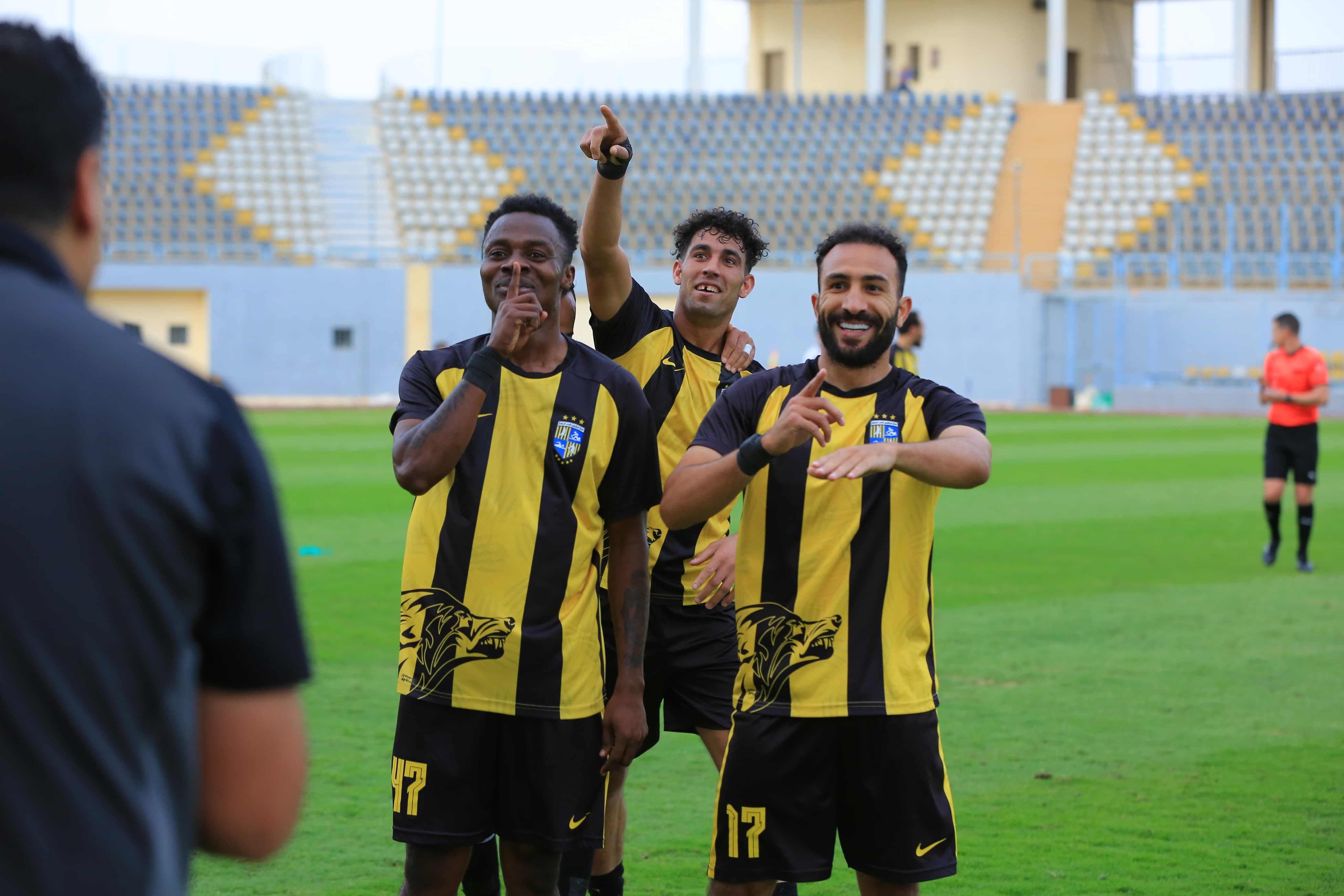 فرحة اللاعبين