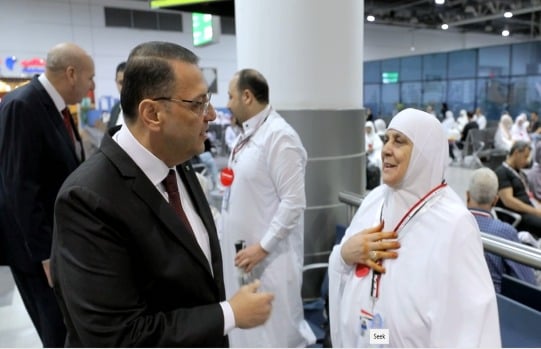 الاطمئنان على سفر الحجاج الاطمئنان على سفر الحجاج