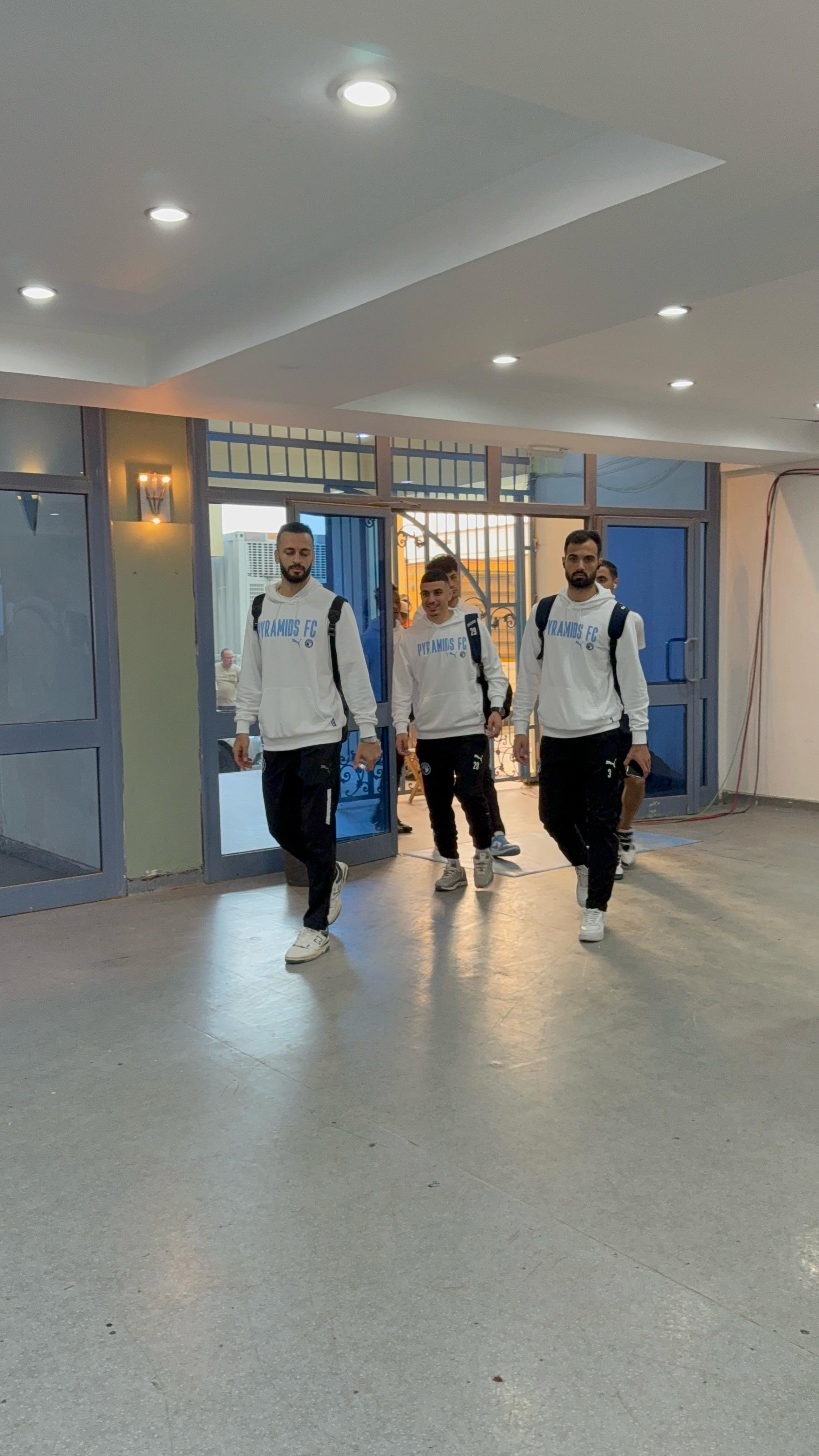 وصول فريق بيراميدز وصول فريق بيراميدز