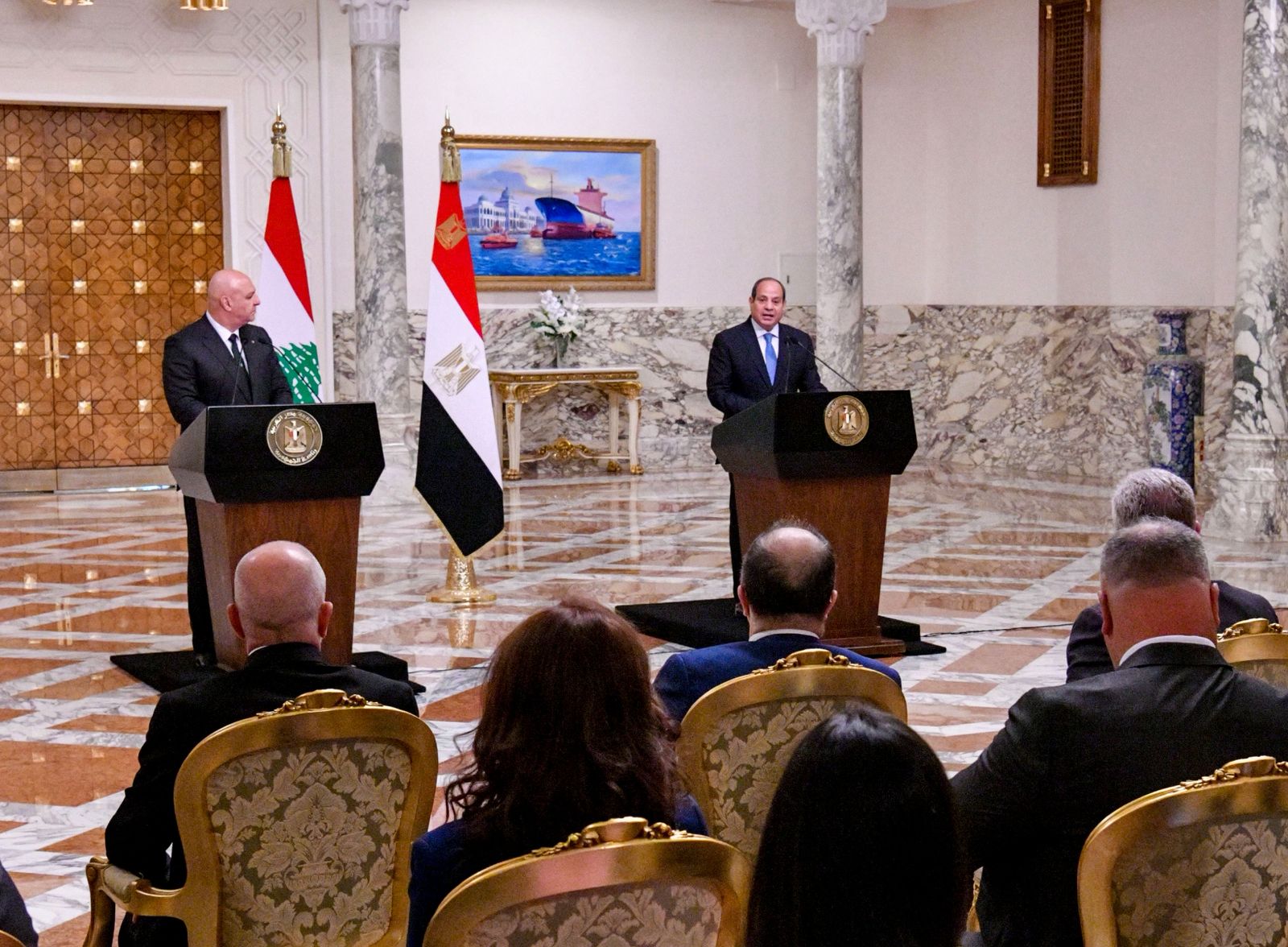 زيارة الرئيس اللبنانى لمصر (4)