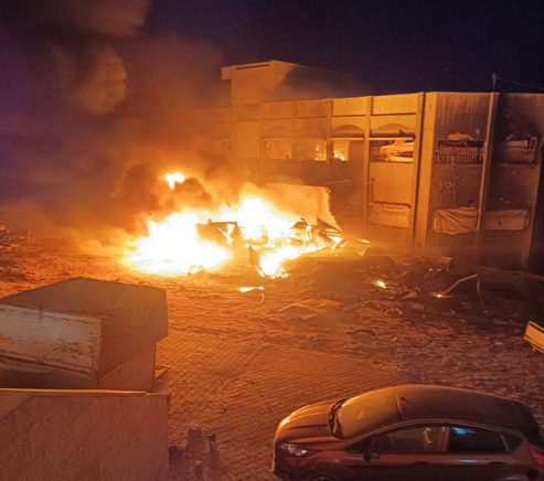 نيران المستشفى الإندونيسي