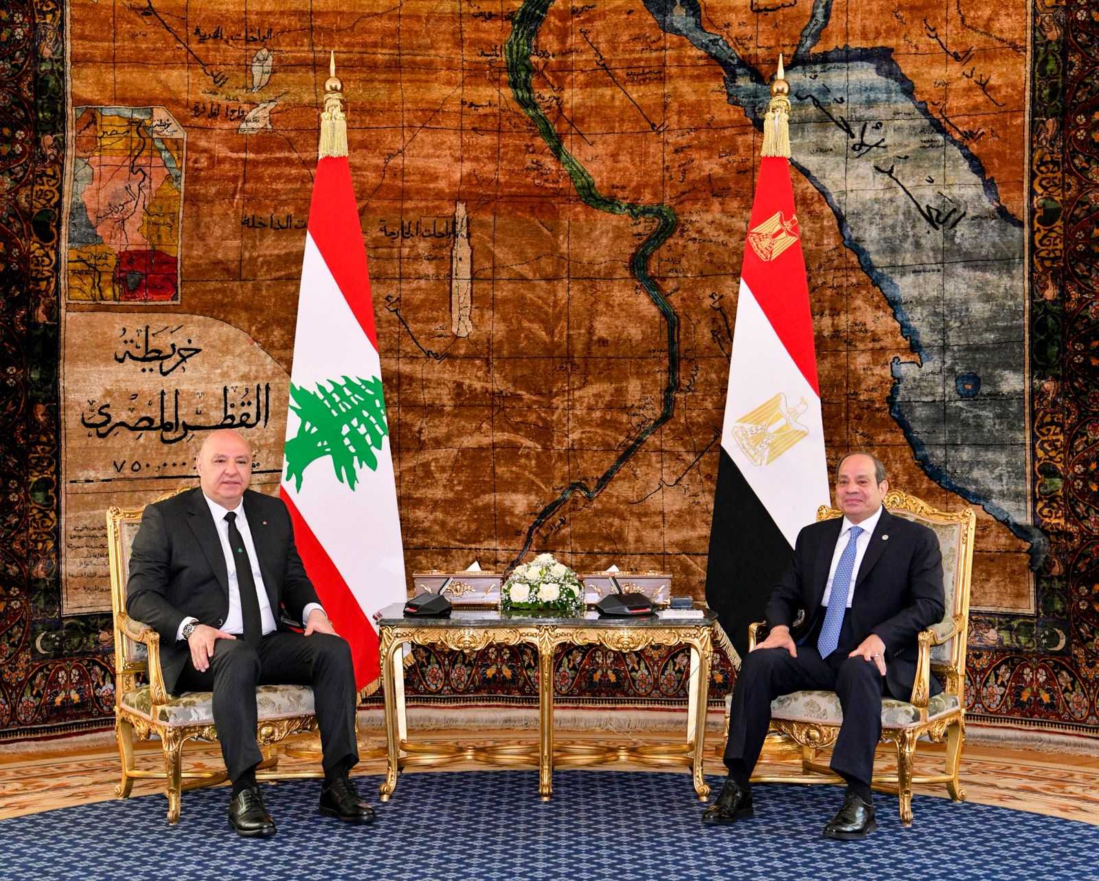 زيارة الرئيس اللبنانى لمصر (2)
