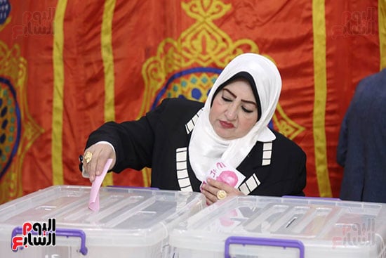 عملية التصويت فى انتخابات الصحفيين