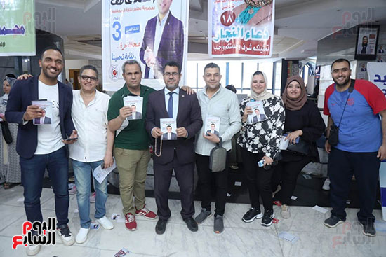 الكاتب الصحفى عبد الفتاح عبد المنعم رئيس التحرير التنفيذى لليوم السابع الزملاء فى عمومية الصحفيين