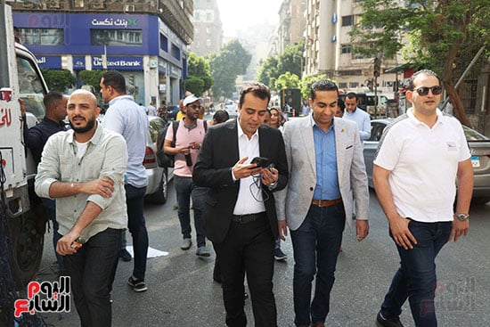 الزملاء محمد صبحى وعرفة الضبع والمرشح محمد السيد