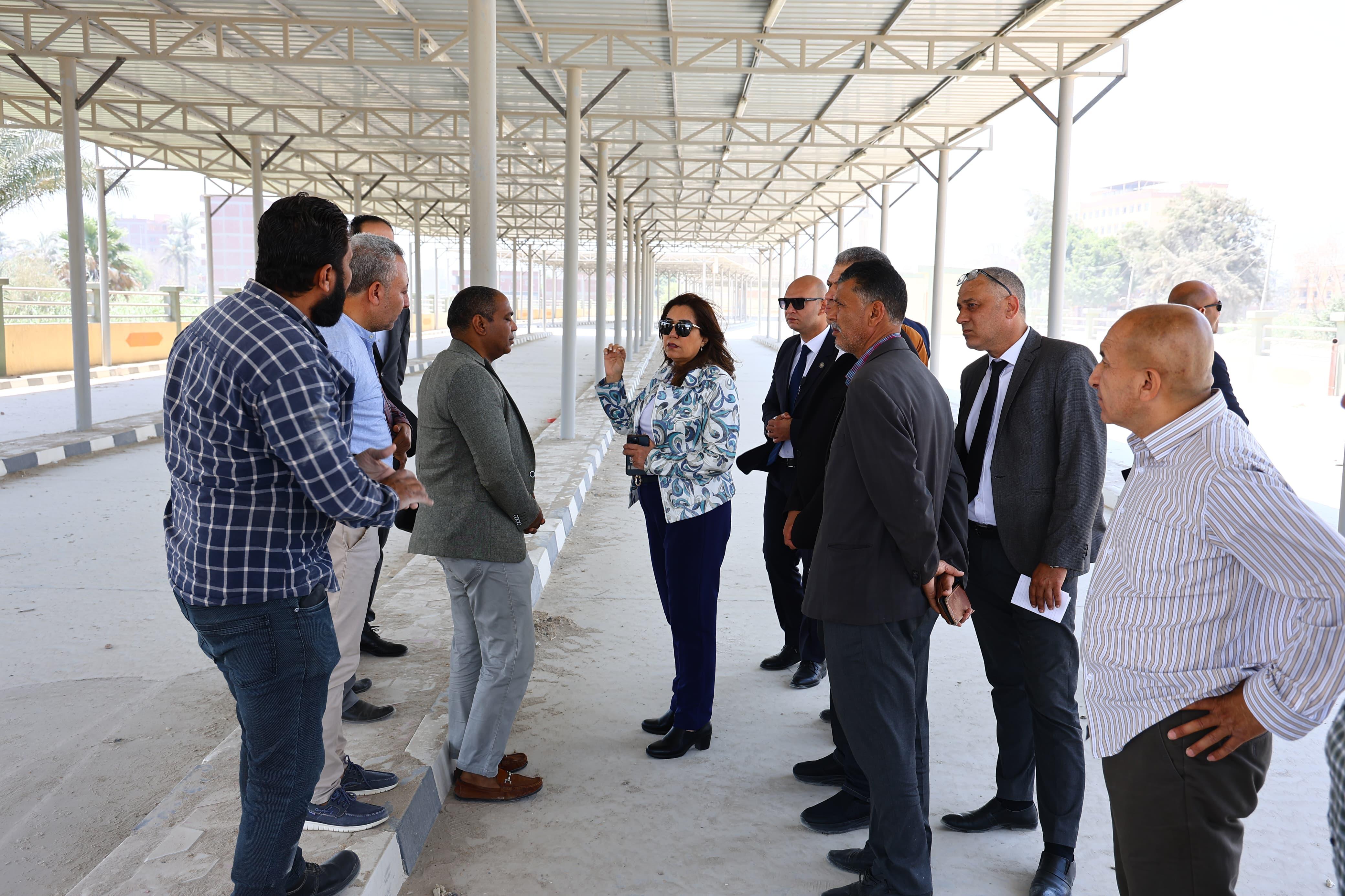 جولة وزيرة التنمية المحلية على مشروعات مدينة الصف