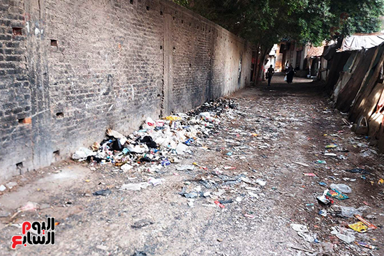 الشارع-الذى-يطالب-الأهالى-برصفه-حتى-لا-يلقى-به-البعض-القمامة