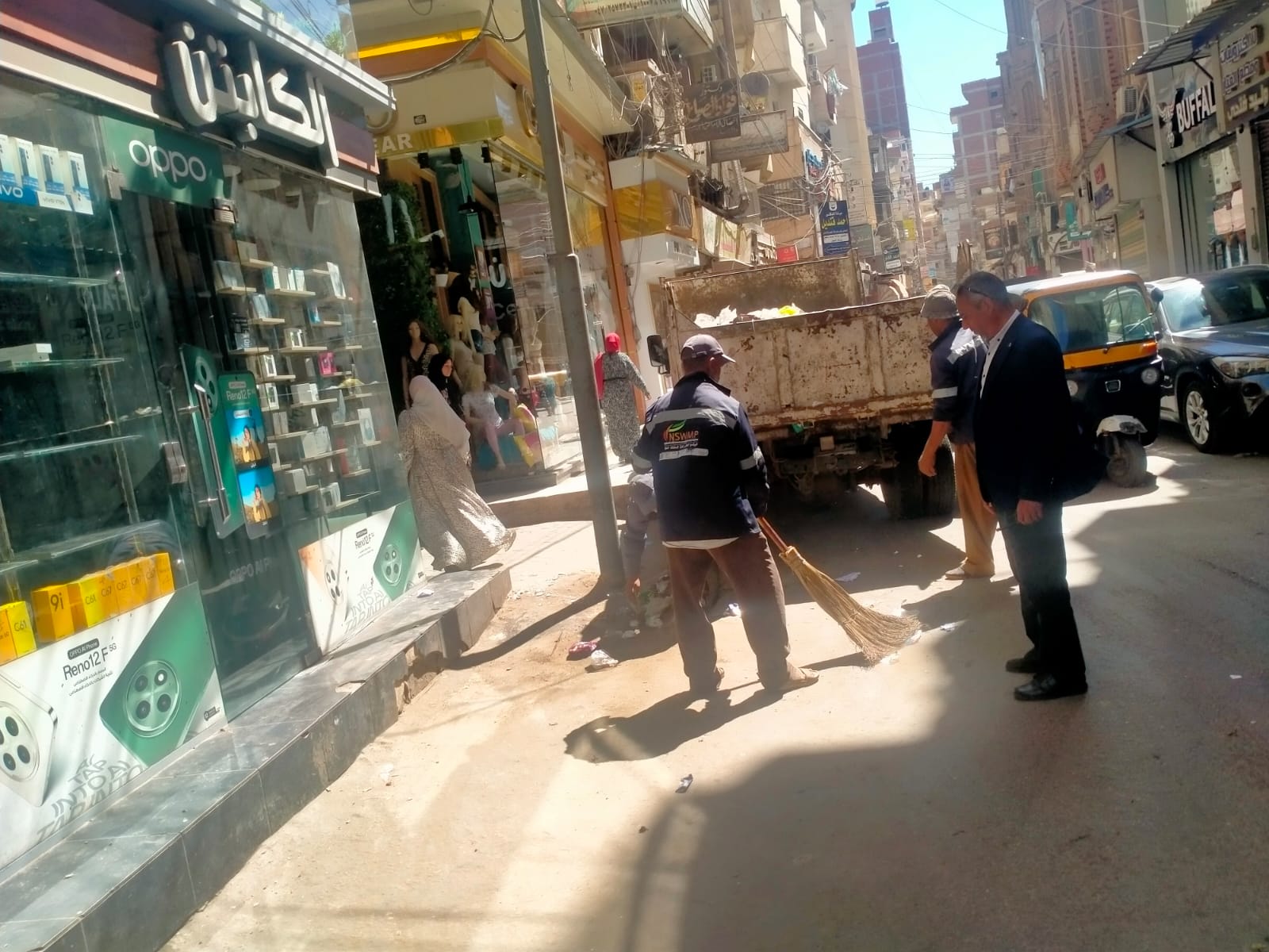كنس الشوارع بكفر الشيخ