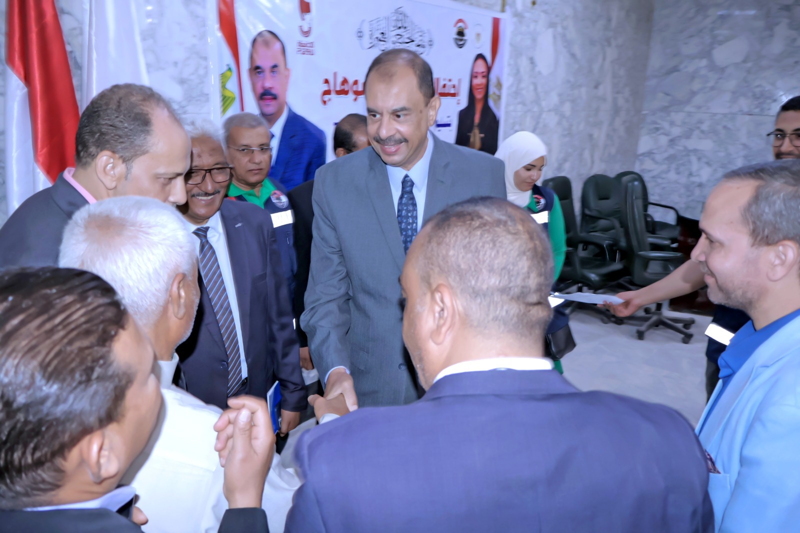 الفرحة على وجوه الجميع