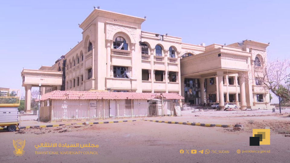 أعمال تأهيل القصر الجمهورى بالخرطوم