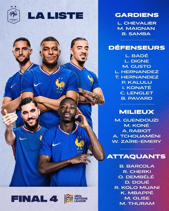 قائمة منتخب فرنسا